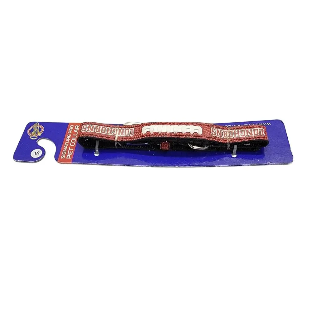 Texas Longhorns Pets First Signature Pro Football Pet Collar Dog Size Small S